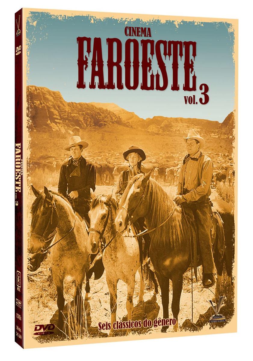 CINEMA FAROESTE - VOL 3 - 3 DVDs - 6 Cards